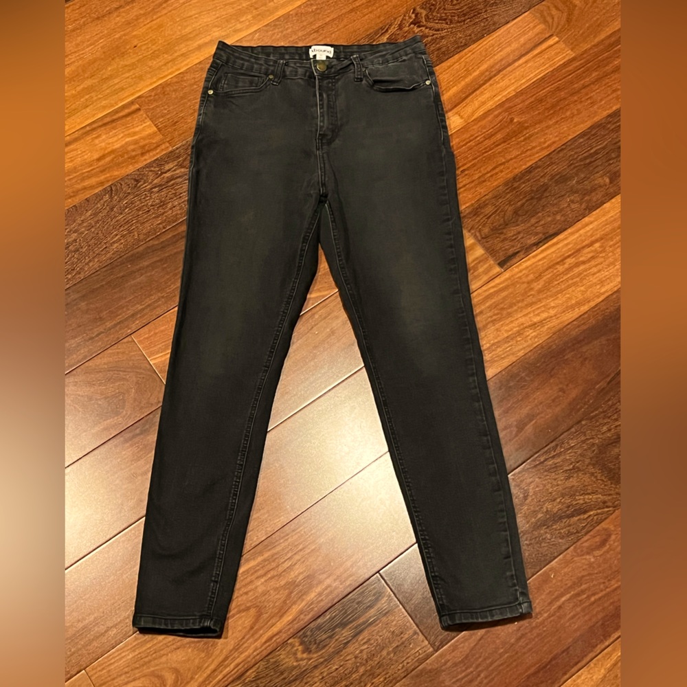 Abound Black Jeans Boyfriend Length Light Black Wash